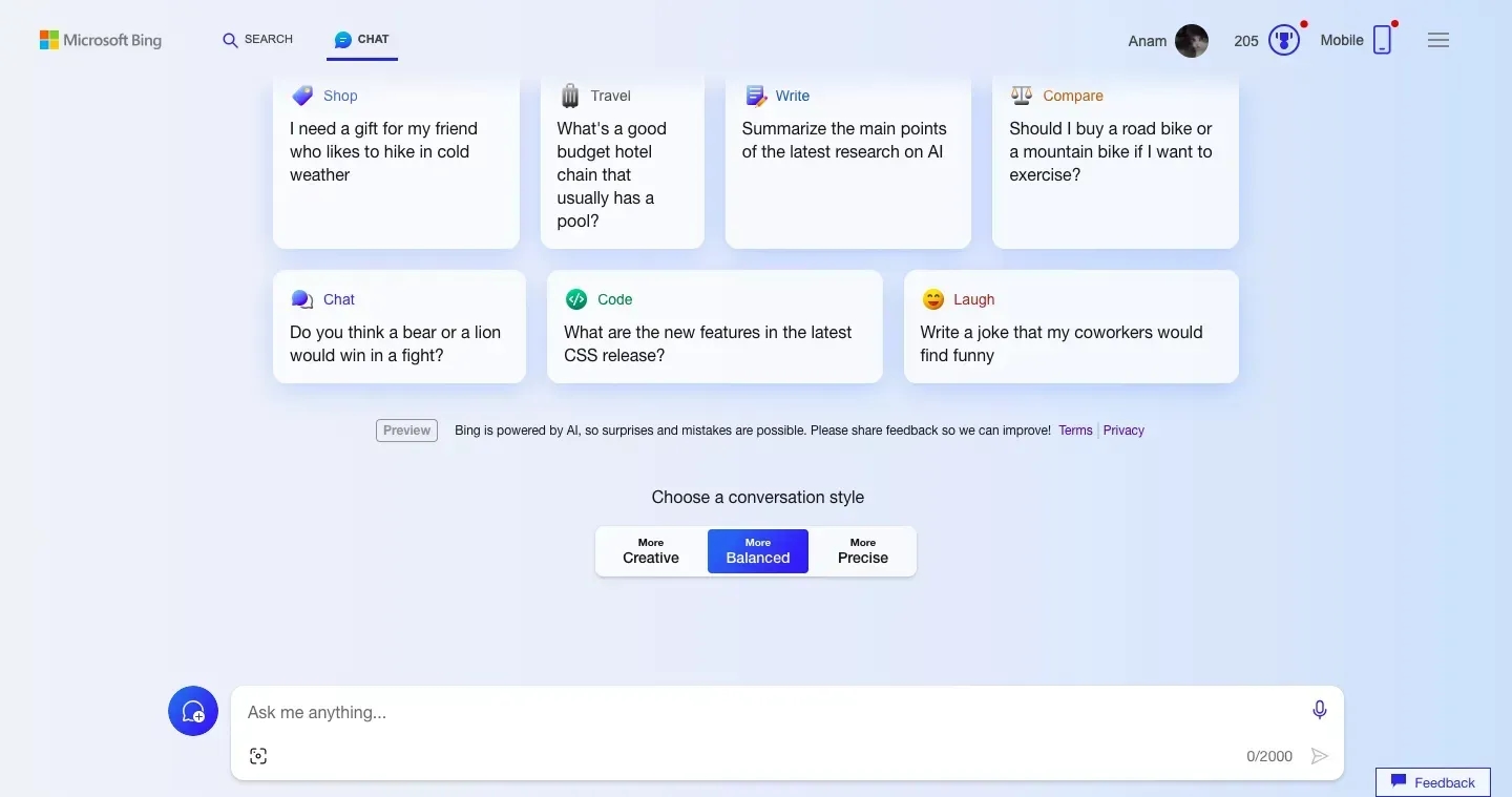 microsoft copilot home page
