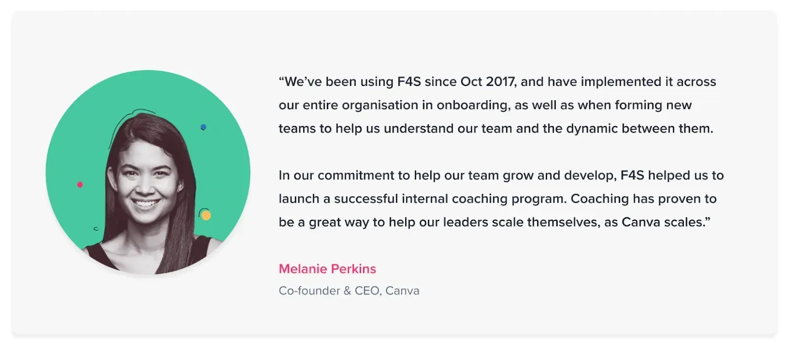 Canva uses F4S vs betterup pricing comparison
