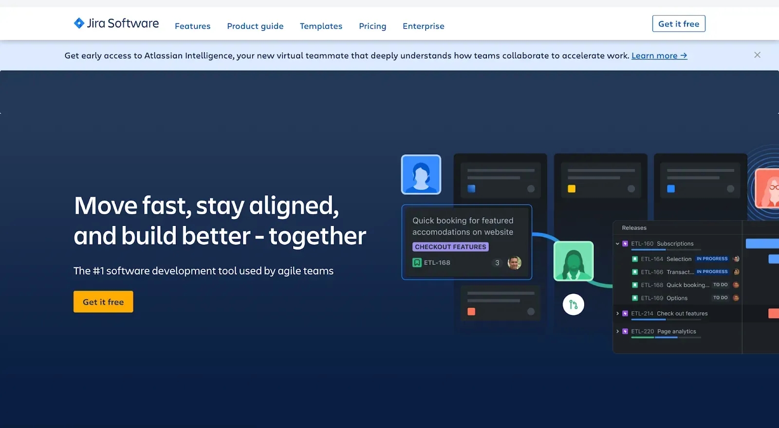 jira team collaboration software homepage