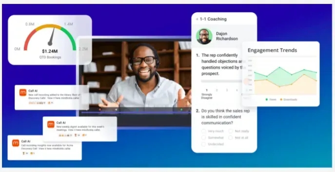 mindtickle AI sales coaching platform