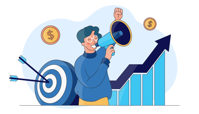 A leader is inspiring others with a speech so the team hits their goal and increases productivity 