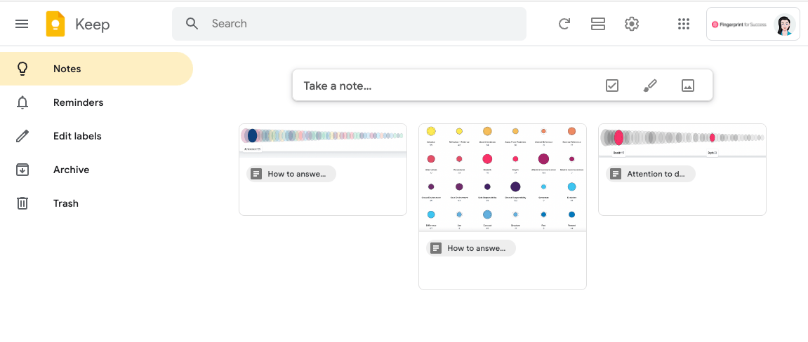 using google keep to take notes and set reminders